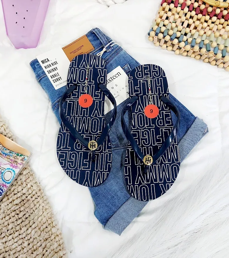 Sandalias Tommy Hilfiger para dama color azul