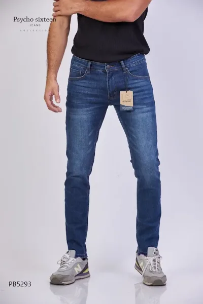 Jeans PSYCHO SIXTEEN para caballero PB5293 Slim fit color azul