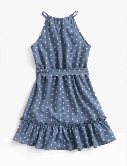 Vestido para niña color celeste