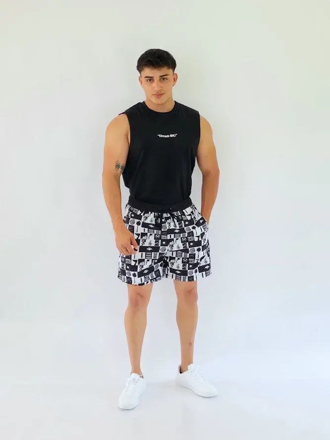 Pantaloneta Estivaneli color negro para Caballero