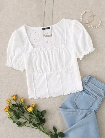 Blusa Blanca Para Dama