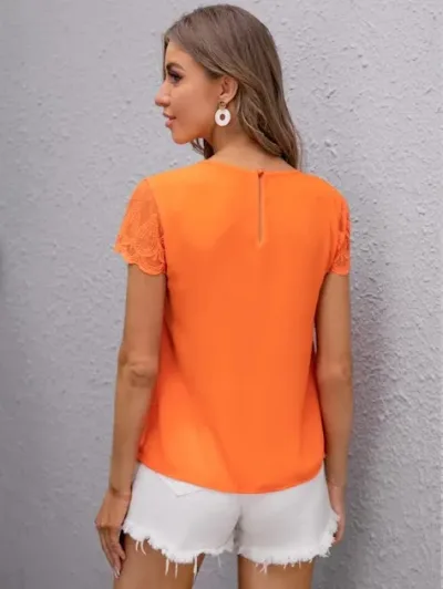 Blusa para dama color anaranjada