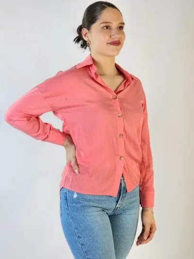 Camisa para dama color rosa