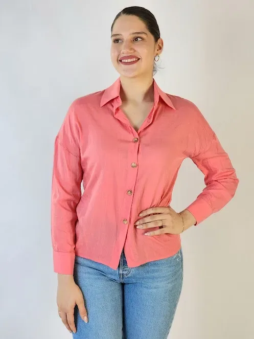 Camisa para dama color rosa