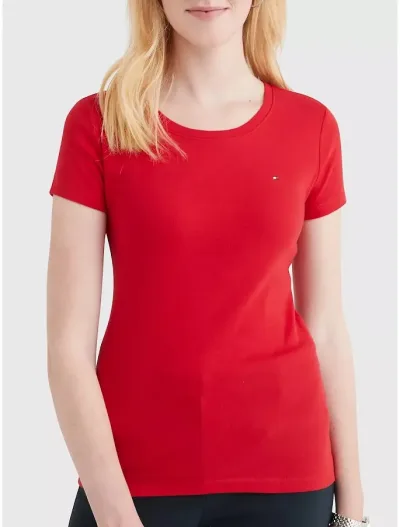 Camiseta Tommy Hilfiger para dama color rojo