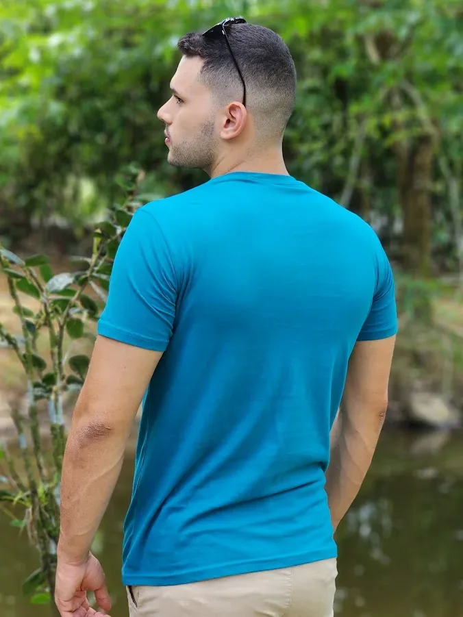 Camiseta para caballero Estivaneli color turquesa