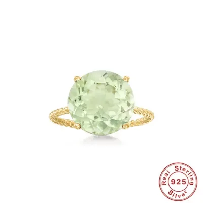 Anillo de plata y circonia