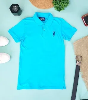 Camiseta Cambridge Polo Club para caballero color turquesa