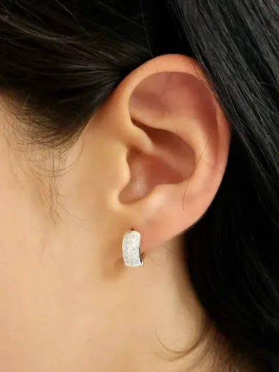 Aretes plata 925 para dama color plata
