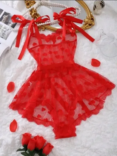 Lenceria para dama color rojo