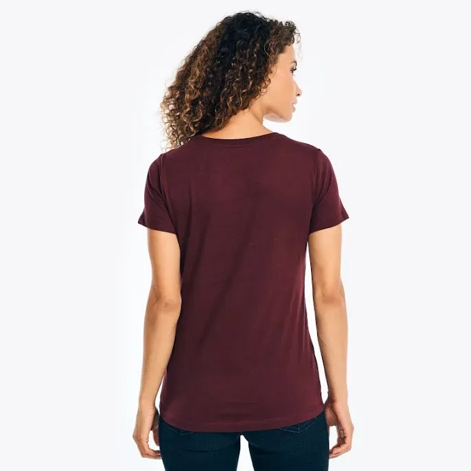 Camiseta Nautica para dama color vino