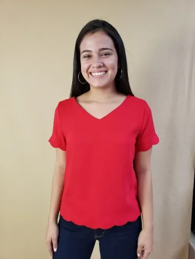 Blusa Michel para dama color roja