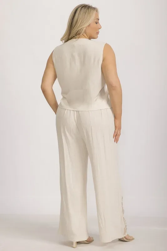 Conjunto La Reyna para dama 01707X# COLOR BEIGE