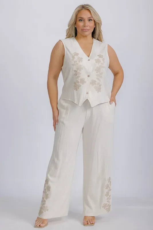 Conjunto La Reyna para dama 01707X# COLOR BEIGE