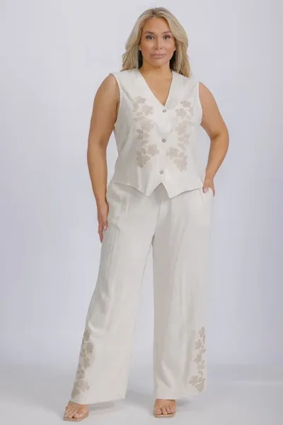 Conjunto La Reyna para dama 01707X# COLOR BEIGE