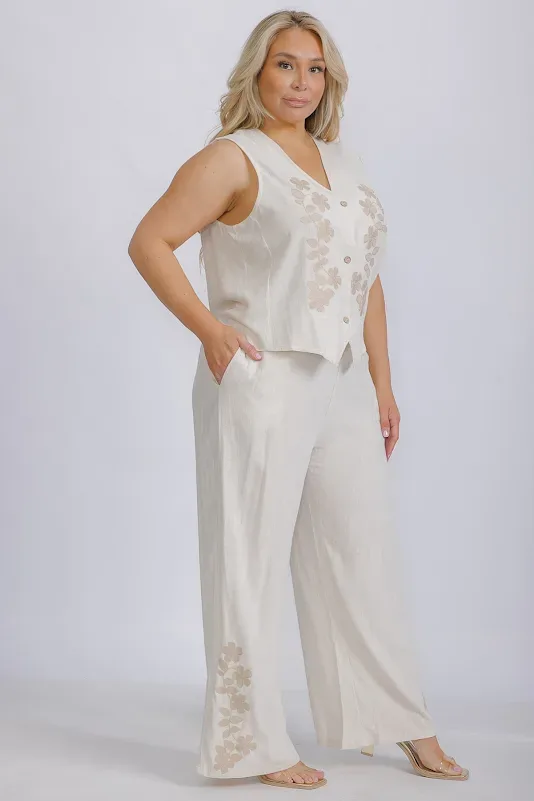 Conjunto La Reyna para dama 01707X# COLOR BEIGE