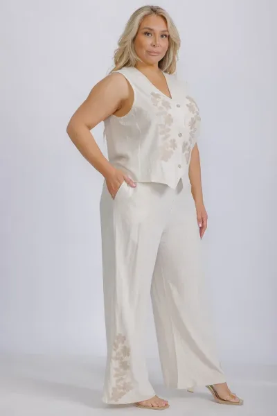 Conjunto La Reyna para dama 01707X# COLOR BEIGE