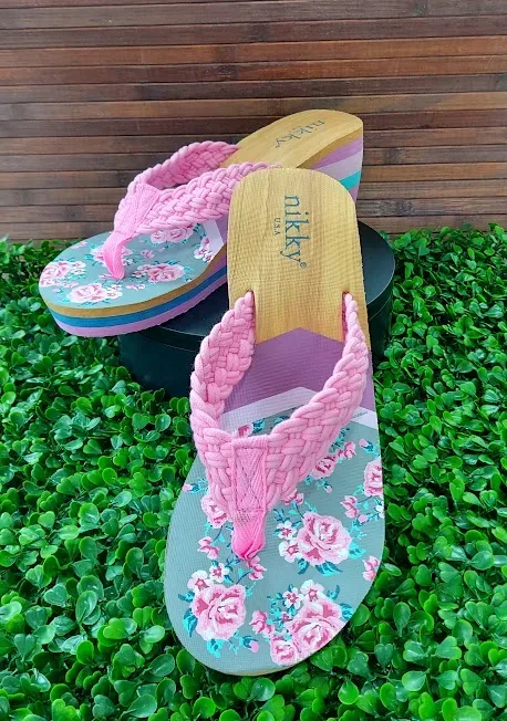 Sandalias Nicole Lee para dama color rosado