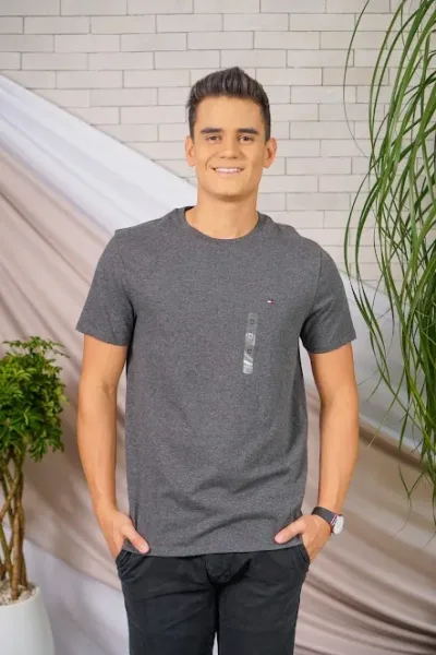 Camiseta Tommy Hilfiger para caballero color gris