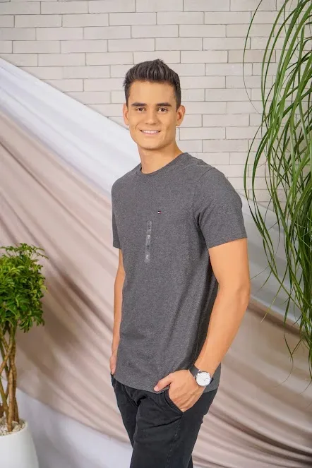 Camiseta Tommy Hilfiger para caballero color gris