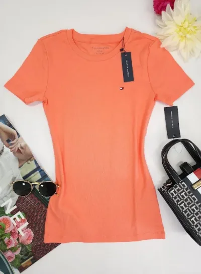 Camiseta Tommy Hilfiger para dama color coral