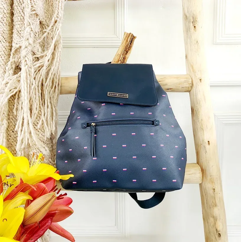 Mochila Tommy Hilfiger para dama color azul