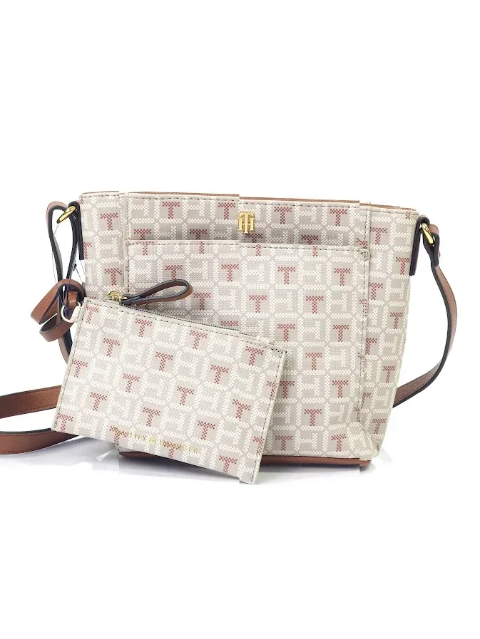 Bolso Tommy Hilfiger para dama color café y beige