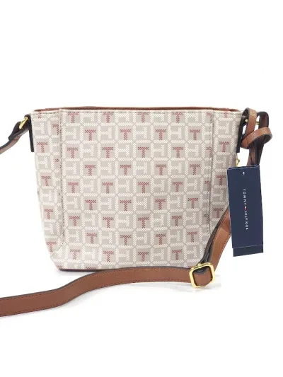 Bolso Tommy Hilfiger para dama color café y beige
