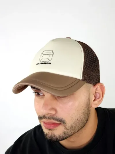 Gorra Hummer para caballero color café
