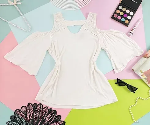 Blusa para dama color blanco hueso