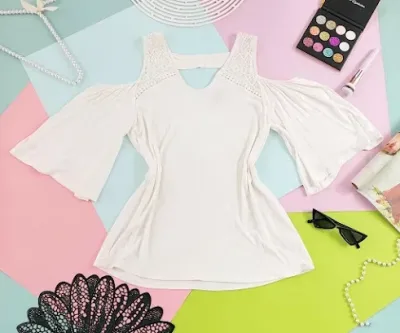 Blusa para dama color blanco hueso