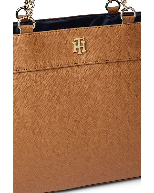 Bolso de hombro Tommy Hilfiger para dama color café