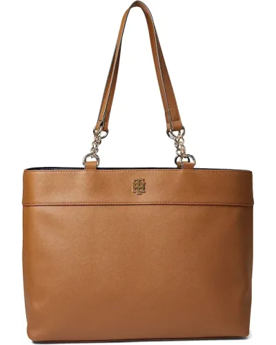 Bolso de hombro Tommy Hilfiger para dama color café