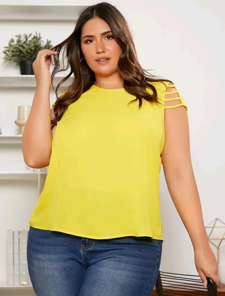 Blusa para dama color amarillo