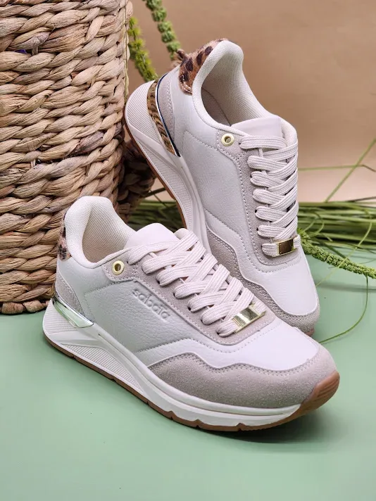 Tennis Sabata para dama swift-2502 BEIGE