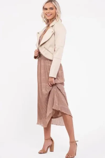 Jacket para dama color beige