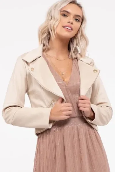 Jacket para dama color beige