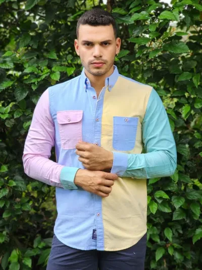 Camisa Hummer para caballero color multicolor H23100493A