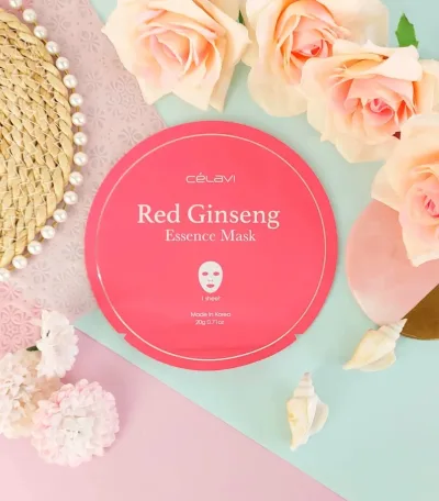 Mascarilla facial de Ginseng Rojo Celavi