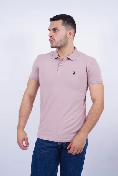 Camiseta Cambrige Polo Club para caballero color palo rosa