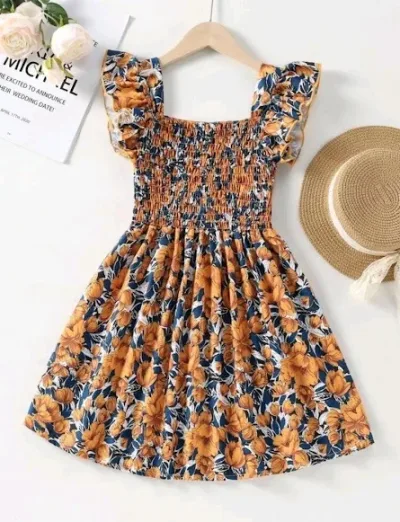 Vestido para niña diseño floral