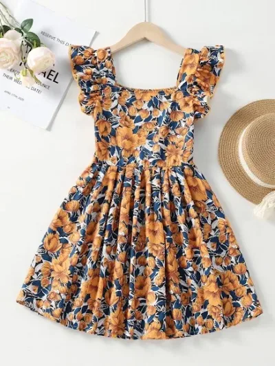 Vestido para niña diseño floral
