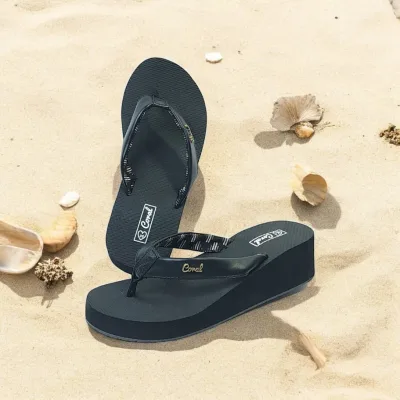 Sandalias Coral COCLES ALL BLACK para Dama