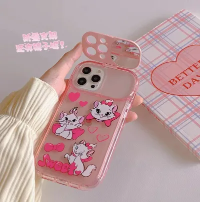 Funda para celular con diseño de gatita Marie