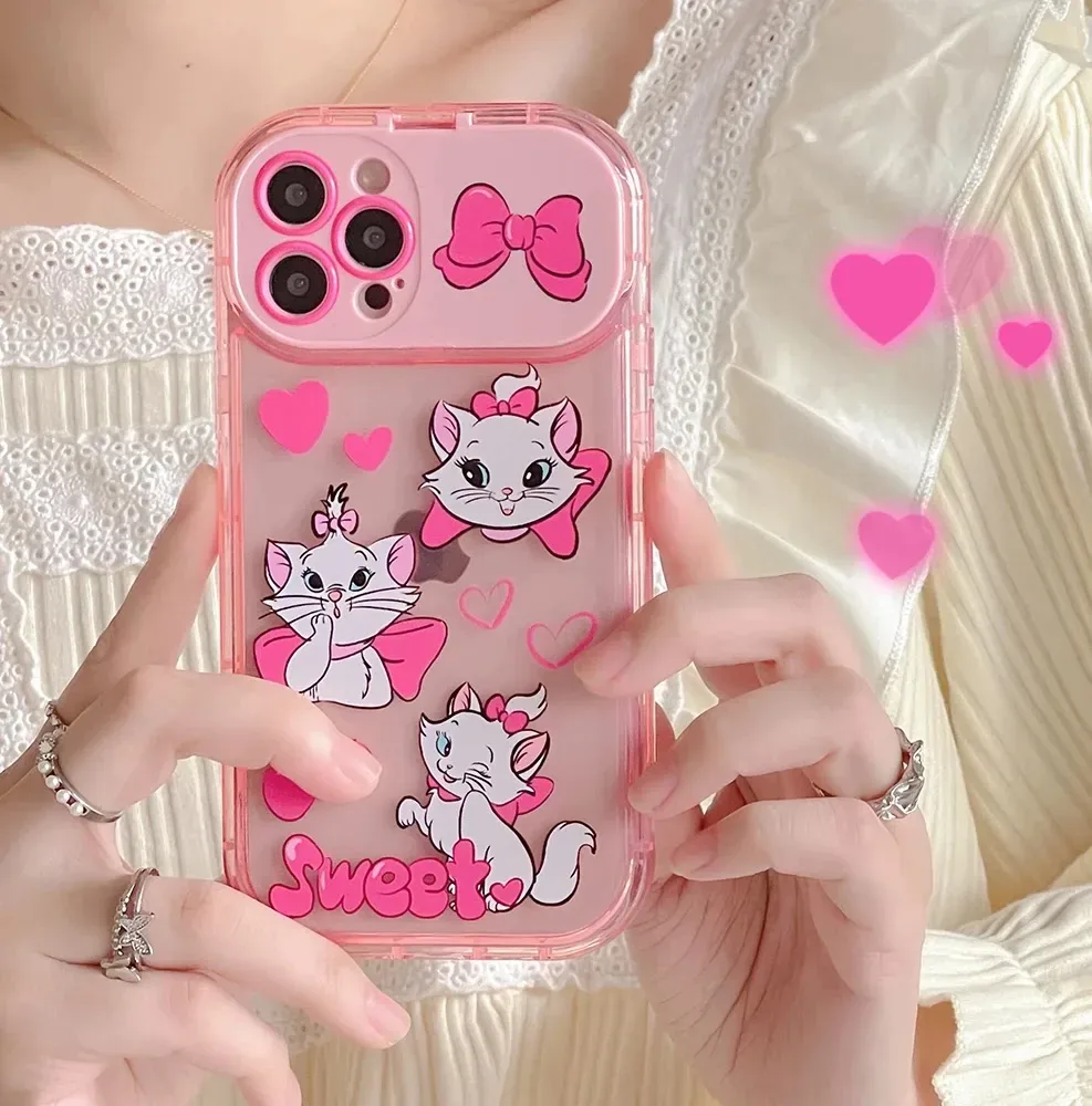 Funda para celular con diseño de gatita Marie