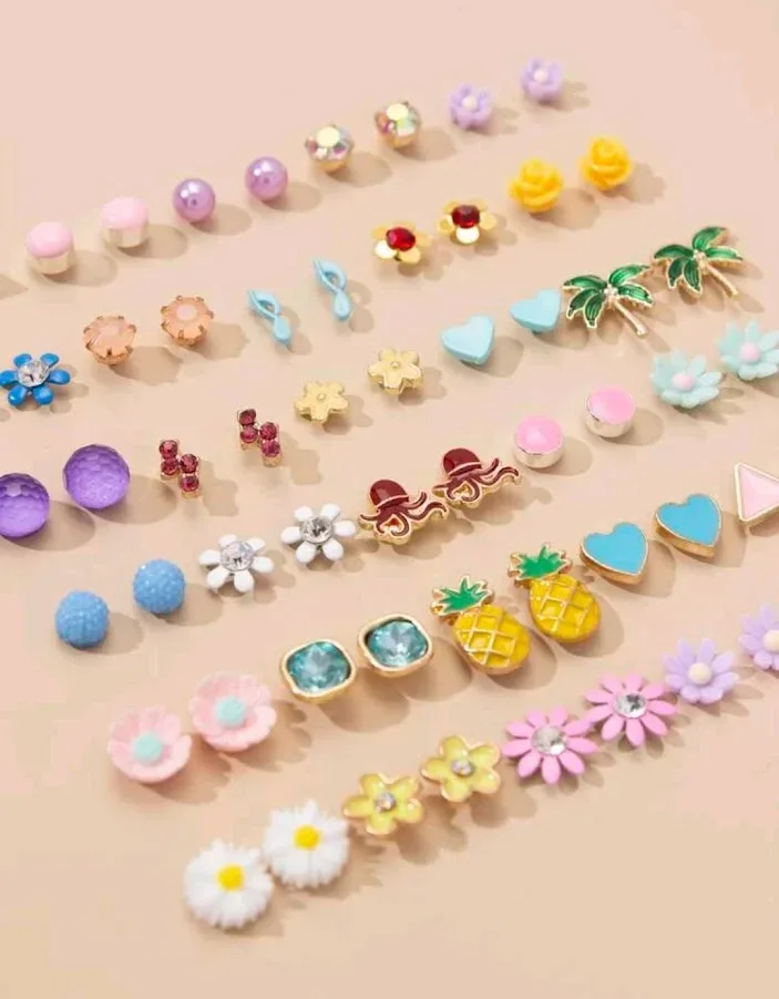 Set de 30 pares de aretes