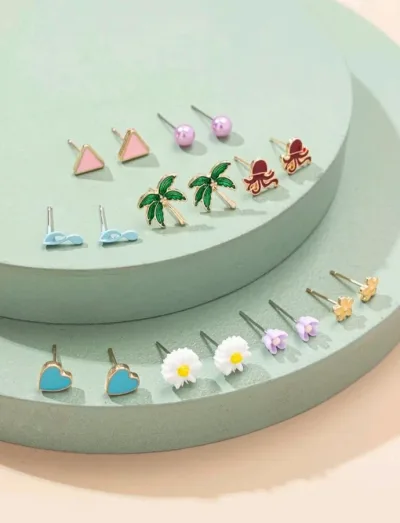 Set de 30 pares de aretes