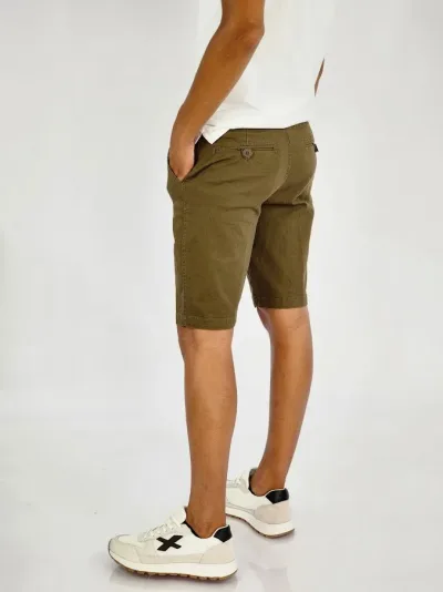 Short Cambridge Polo Club para muchachos color verde musgo