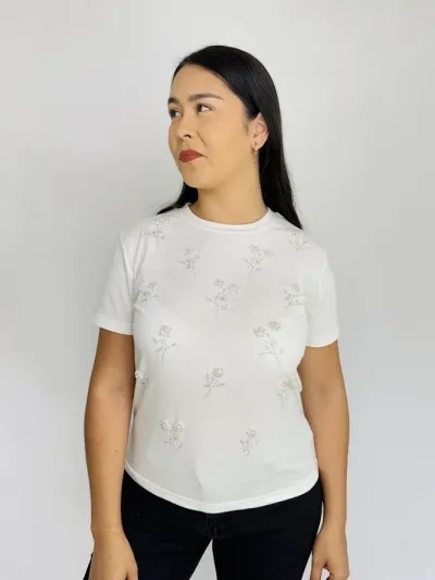 Blusa color blanco para Dama