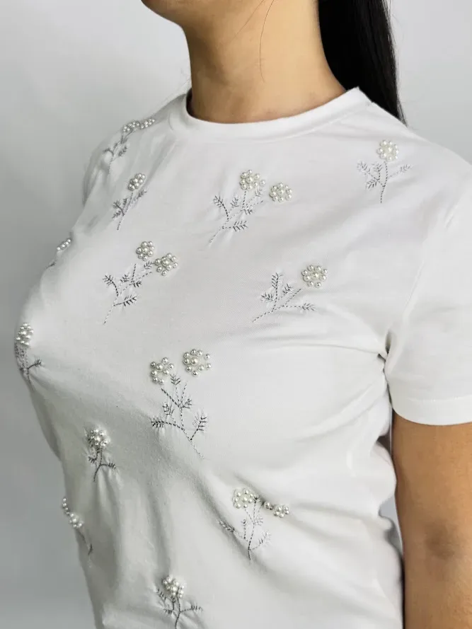 Blusa color blanco para Dama